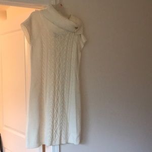 Cable sweater dress